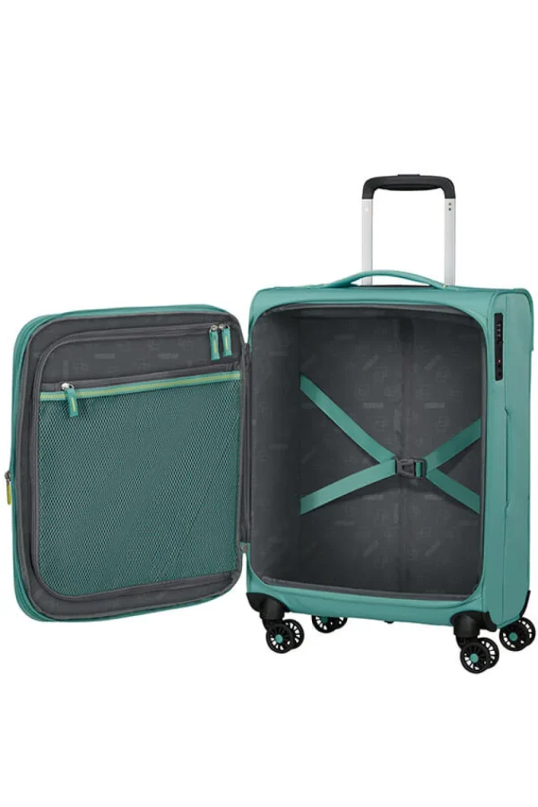 American Tourister Aerospin Nelipyöräinen matkalaukku S Dusty Turquoise Hot