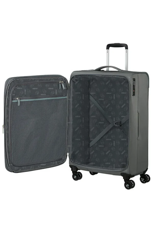 American Tourister Aerospin Nelipyöräinen matkalaukku M Stone Basalt Sale