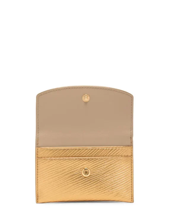 TUMI Belden Flap Card Case Gold Online