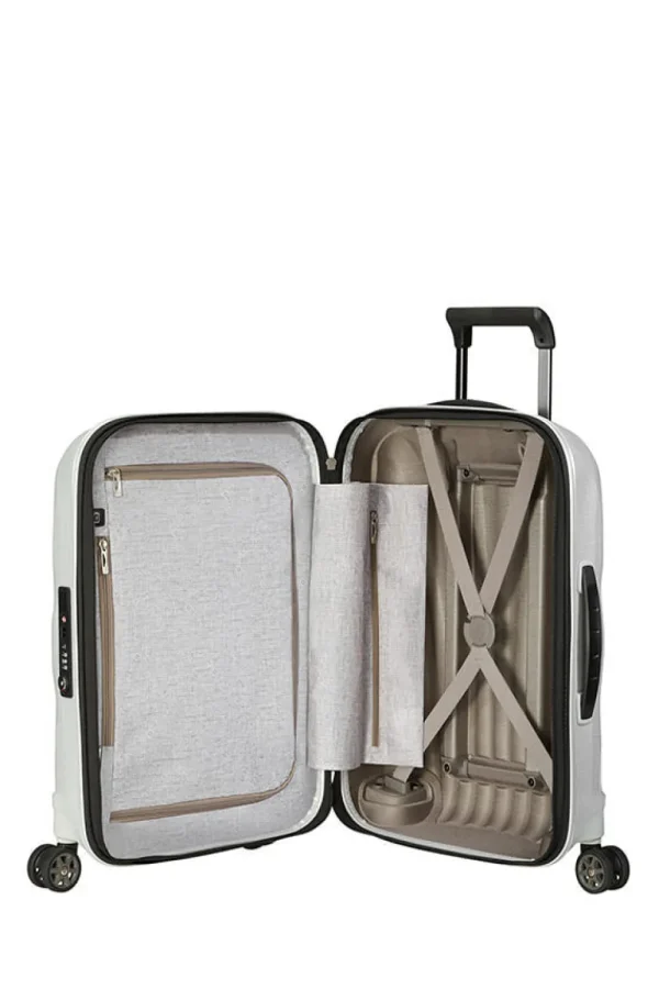 Samsonite C-Lite Nelipyöräinen laajennettava matkalaukku 55cm Off white Online