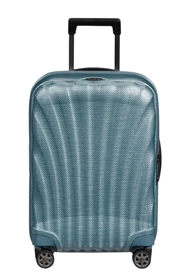 Samsonite C-Lite Nelipyöräinen laajennettava matkalaukku 55cm Ice Blue New