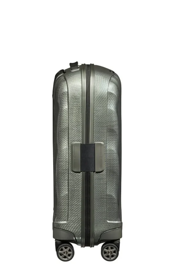 Samsonite C-Lite Nelipyöräinen laajennettava matkalaukku 55cm Metallic Green Sale
