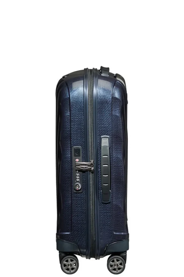Samsonite C-Lite Nelipyöräinen laajennettava matkalaukku 55cm Midnight Blue New