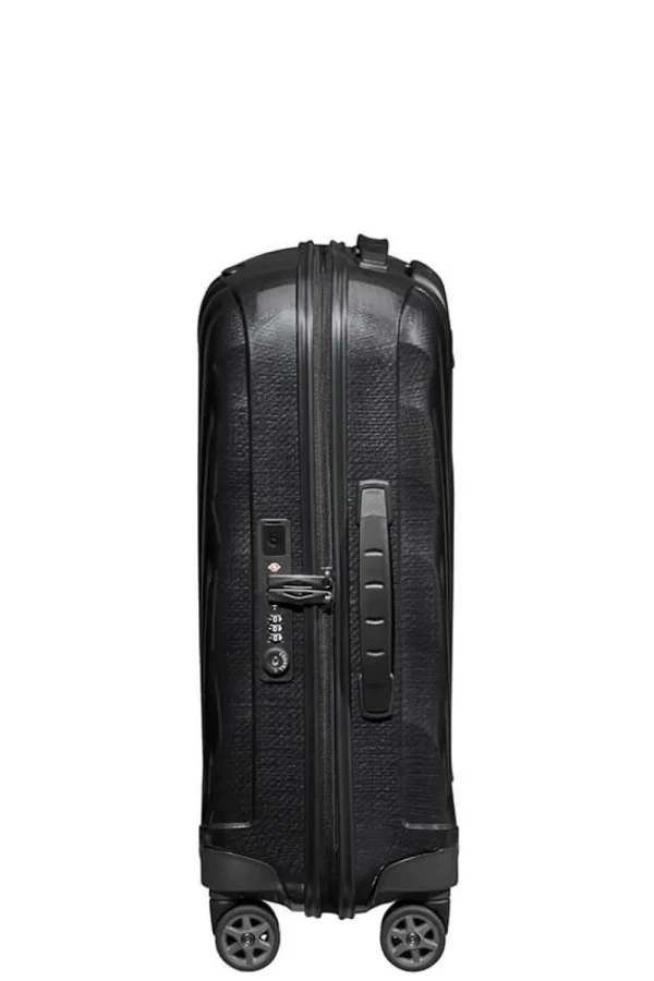 Samsonite C-Lite Nelipyöräinen laajennettava matkalaukku 55cm Black Best