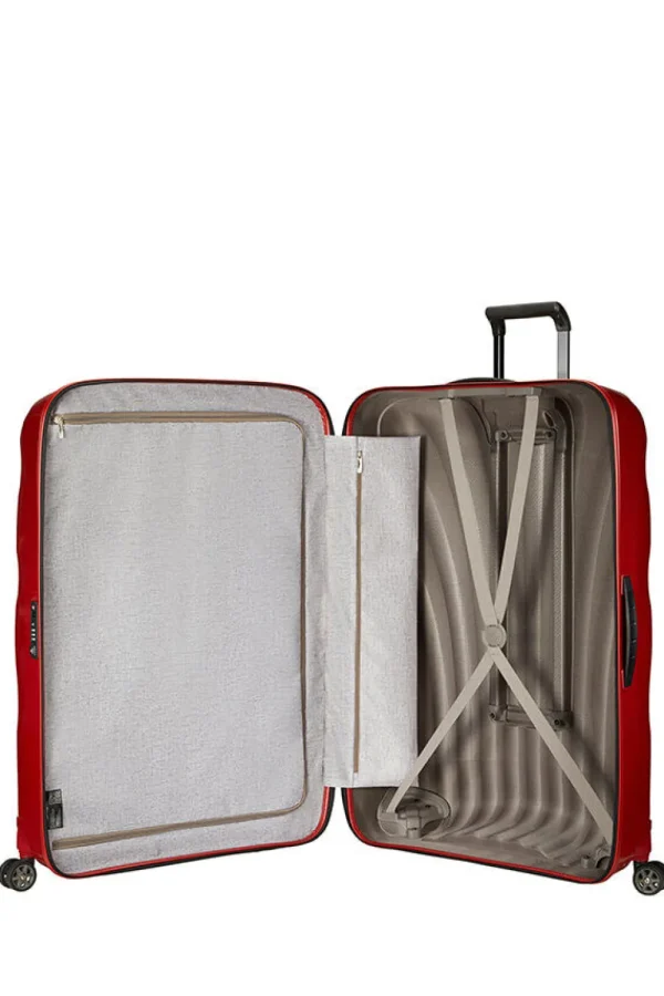 Samsonite C-Lite Nelipyöräinen matkalaukku 86cm Chili red Hot