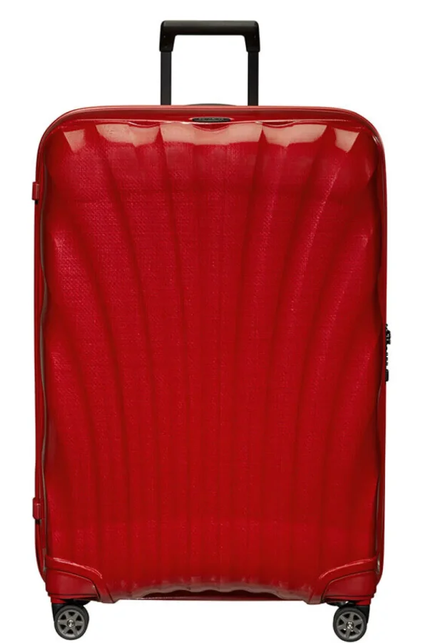 Samsonite C-Lite Nelipyöräinen matkalaukku 81cm Chili red Hot