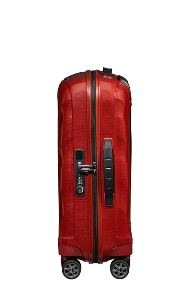 Samsonite C-Lite Nelipyöräinen matkalaukku 55cm Chili red Best