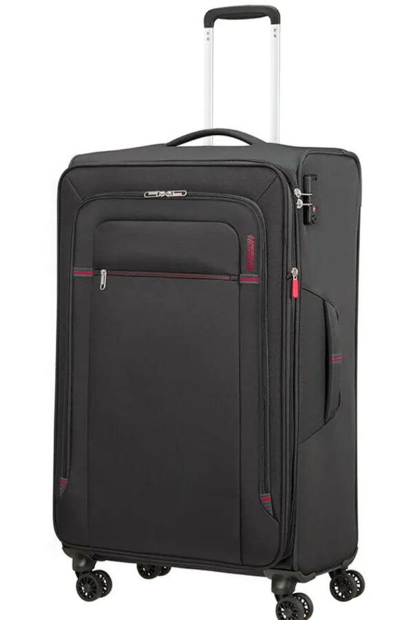 American Tourister Crosstrack Nelipyöräinen matkalaukku 79cm Grey/Red Hot