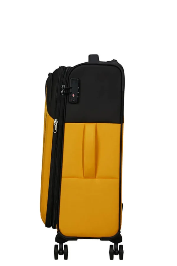 American Tourister Daring Dash Keskikokoinen matkalaukku Black/Yellow Discount