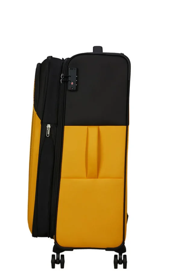 American Tourister Daring Dash Suuri matkalaukku Black/Yellow Best