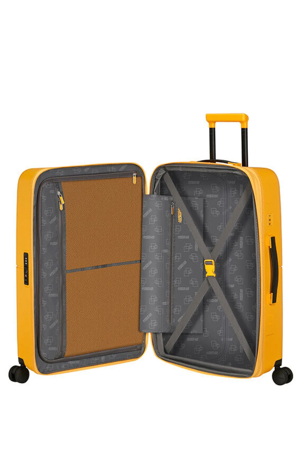 dashpop_keskikokoinen_mat_0-1.webp American Tourister DashPop Keskikokoinen matkalaukku Golden Yellow Clearance