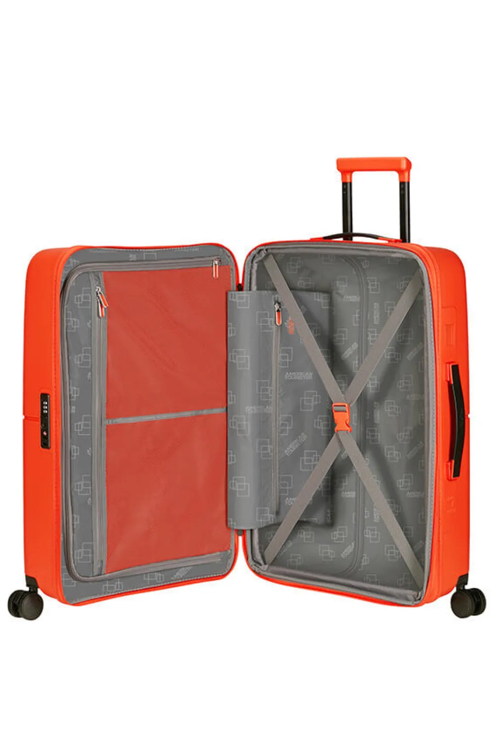 dashpop_keskikokoinen_mat_0-8.webp American Tourister DashPop Keskikokoinen matkalaukku Tangerine Red Hot