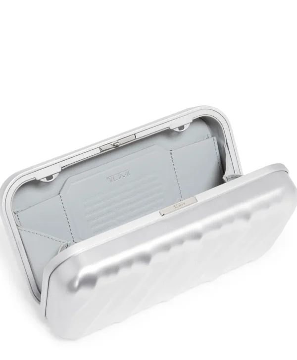 TUMI 19 Degree Aluminium Minaudiere Silver New