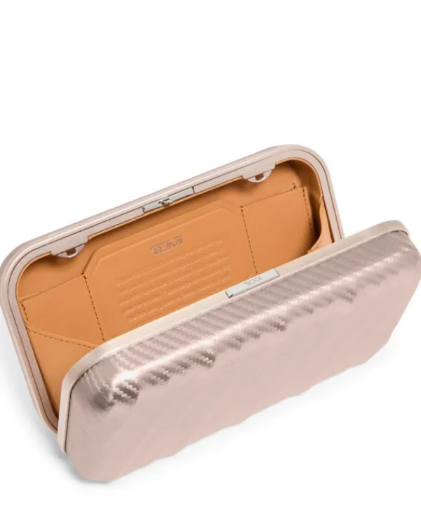 TUMI 19 Degree Aluminium Minaudiere Texture Blush Discount