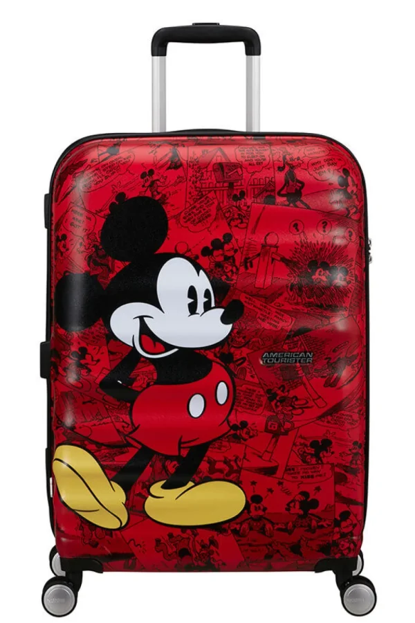 American Tourister Disney Wavebreaker Lentolaukku Mickey Comics Red New