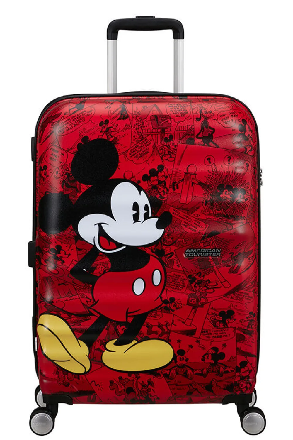 disney_wavebreaker_lentol_1.webp American Tourister Disney Wavebreaker Lentolaukku Mickey Comics Red New