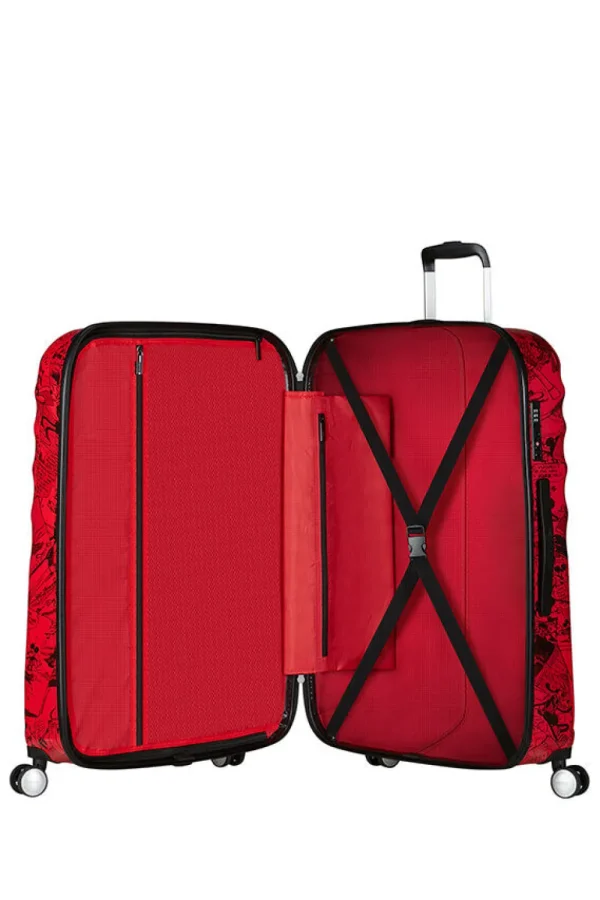 American Tourister Disney Wavebreaker Suuri matkalaukku Mickey Comics Red Hot