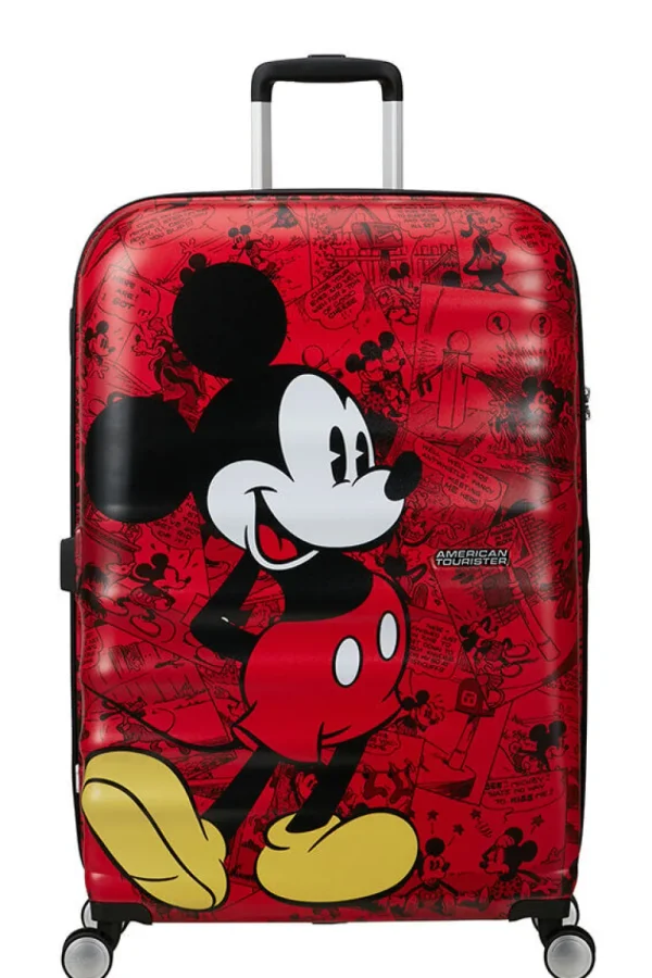 American Tourister Disney Wavebreaker Suuri matkalaukku Mickey Comics Red Hot