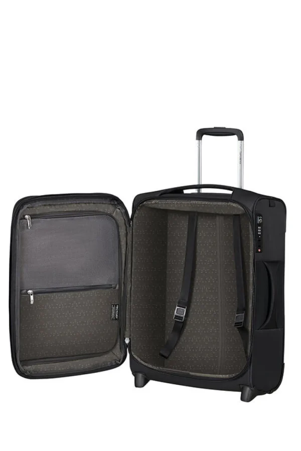 Samsonite D'lite Kaksipyöräinen laajennettava matkalaukku 55cm Black New