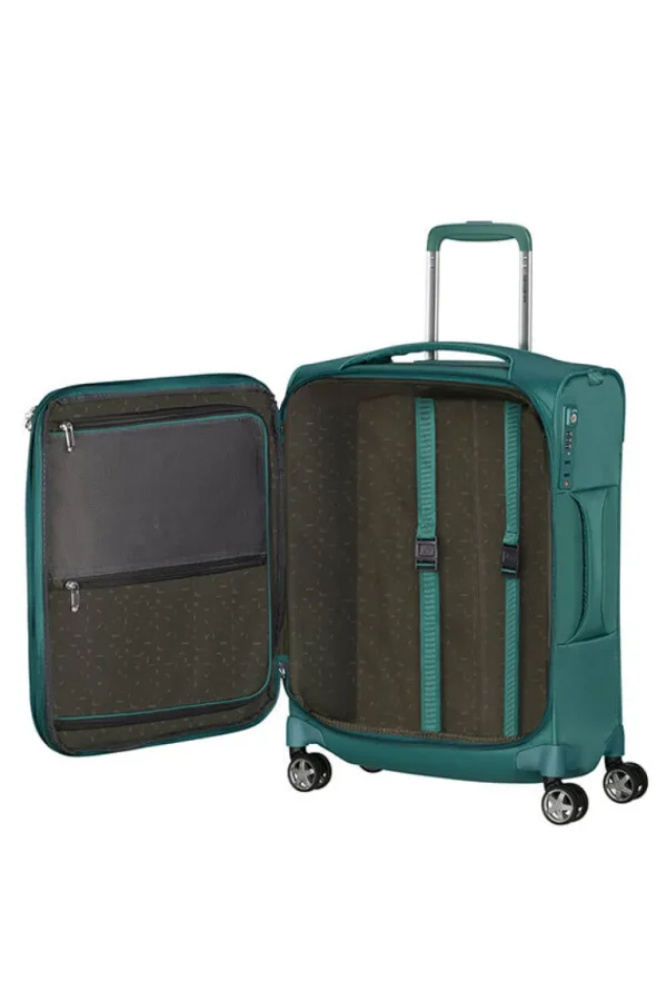 Samsonite D'lite Nelipyöräinen laajennettava matkalaukku 55cm Northern Blue Hot