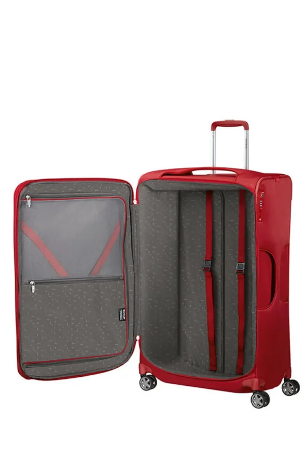 Samsonite D'lite Nelipyöräinen laajennettava matkalaukku 78cm Chili red Clearance