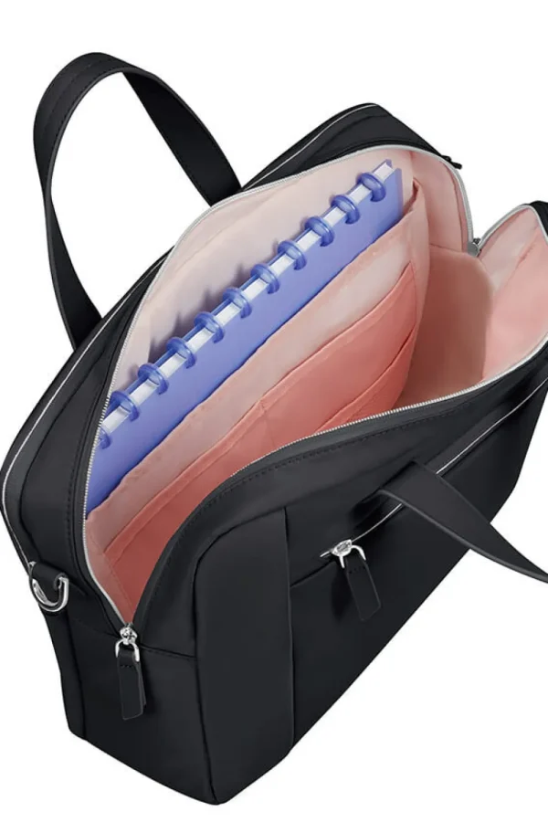 Samsonite Eco Wave tietokonelaukku 2 osastoa 15.6" Black Fashion