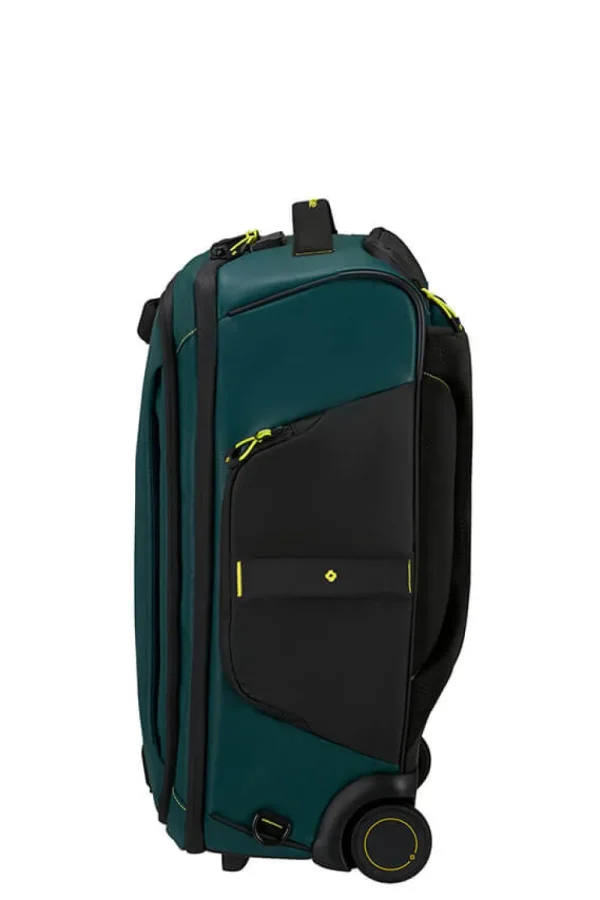 Samsonite Ecodiver Matkakassi pyörillä 55cm reppu Dark Teal/Lime Fashion