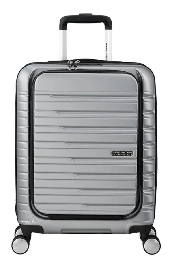 American Tourister Flashline Nelipyöräinen matkalaukku 55cm easy access Sky Silver New