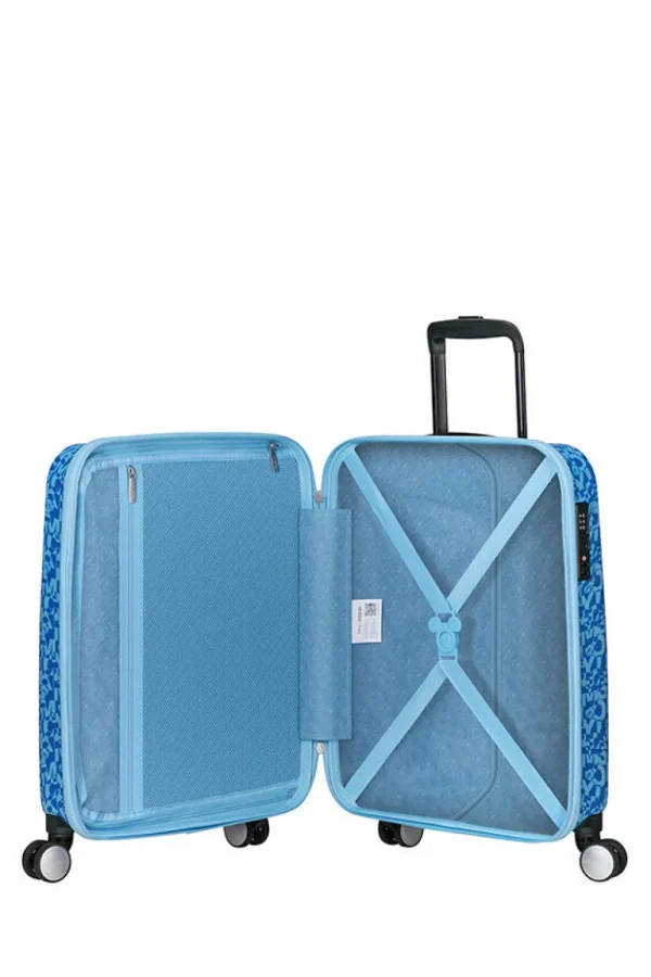 American Tourister Funlight Disney Nelipyöräinen matkalaukku 55cm Mickey Lenticular Blue Clearance