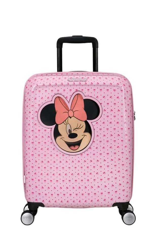 American Tourister Funlight Disney Nelipyöräinen matkalaukku 55cm Minnie Lenticular Pink Hot