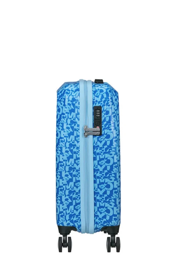American Tourister Funlight Disney Nelipyöräinen matkalaukku 55cm Mickey Lenticular Blue Clearance