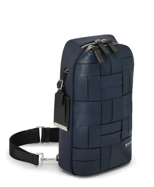 TUMI Harrison Olkareppu Navy Woven Hot