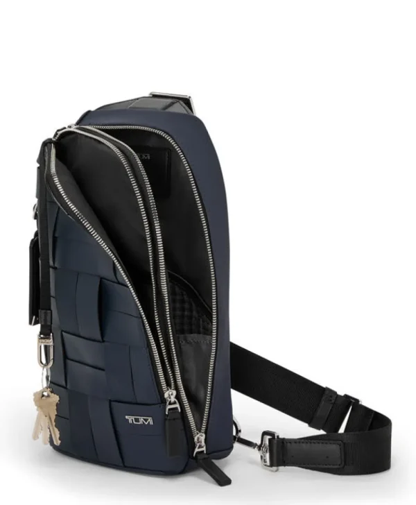 TUMI Harrison Olkareppu Navy Woven Hot