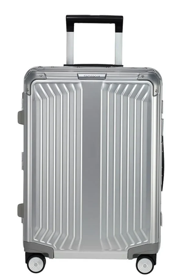 Samsonite Lite-Box Alu Nelipyöräinen matkalaukku 55cm Aluminium Fashion