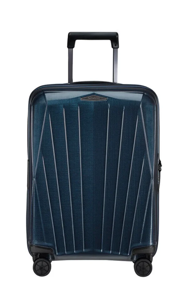 Samsonite Major-Lite Nelipyöräinen laajennettava matkalaukku 55cm Midnight Blue Outlet