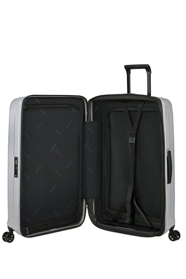 Samsonite Nuon Nelipyöräinen laajennettava matkalaukku 81cm Matt Silver Sale