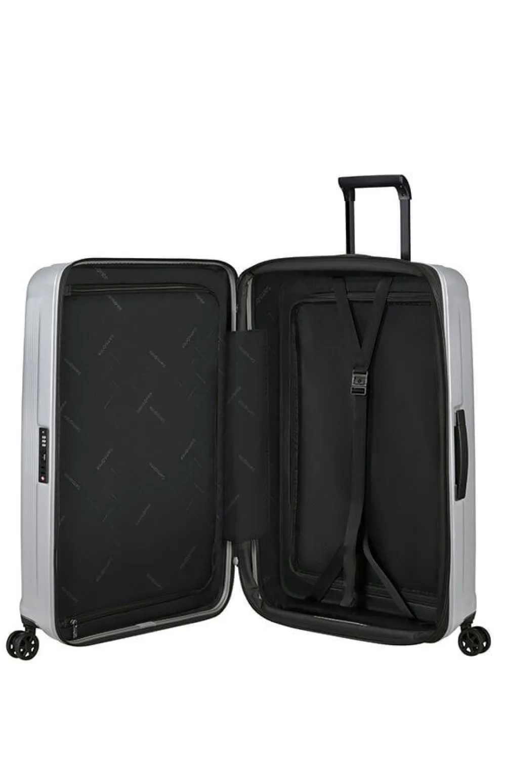nuon_nelipyrinen_laajenne_0-2.webp Samsonite Nuon Nelipyöräinen laajennettava matkalaukku 69cm Matt Silver Fashion