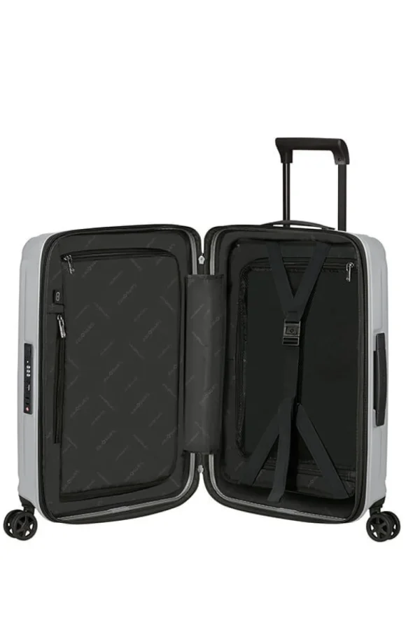 Samsonite Nuon Nelipyöräinen laajennettava matkalaukku 55cm Matt Silver Online