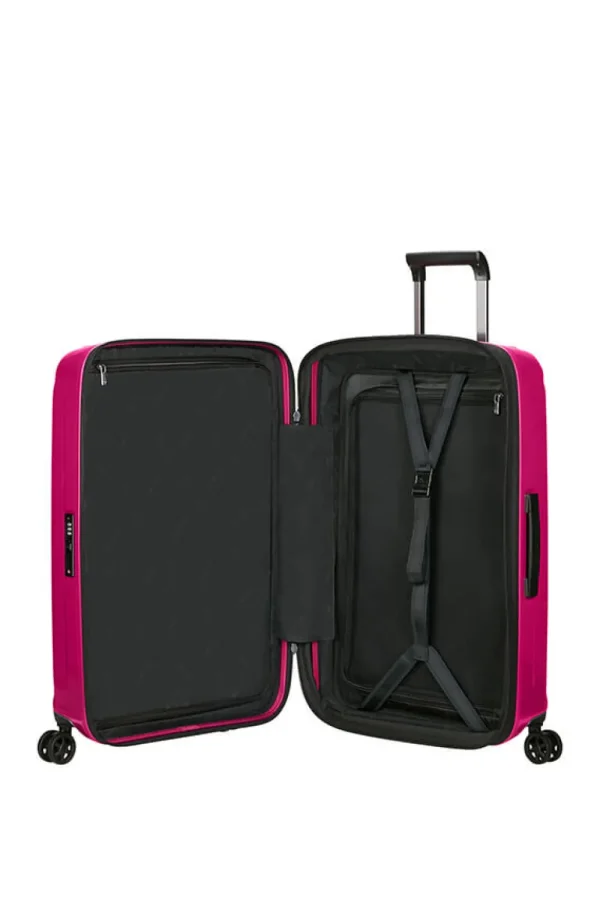 Samsonite Nuon Nelipyöräinen laajennettava matkalaukku 69cm Metallic Ruby New