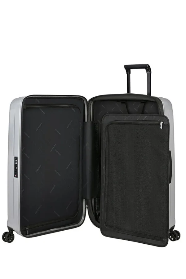 Samsonite Nuon Nelipyöräinen laajennettava matkalaukku 81cm Matt Silver Sale