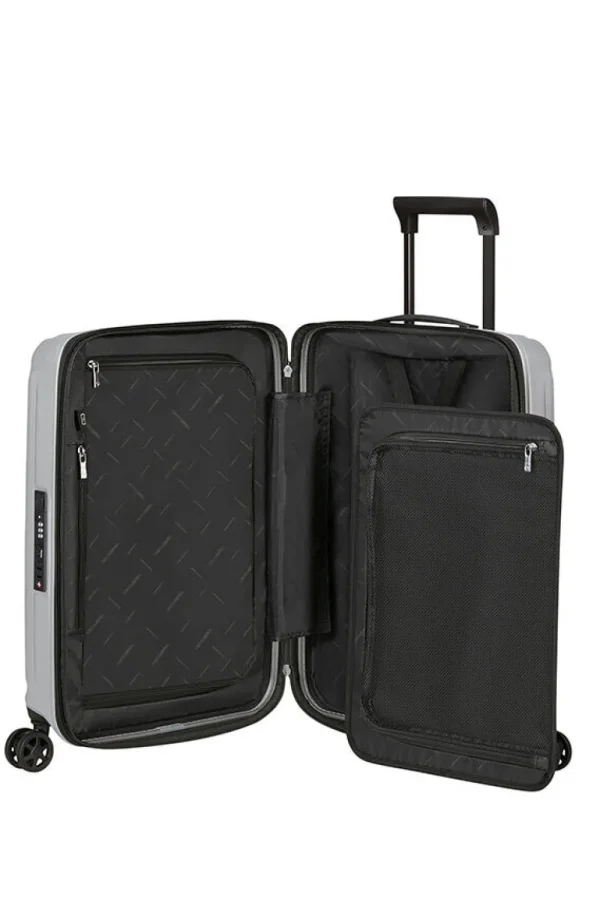 Samsonite Nuon Nelipyöräinen laajennettava matkalaukku 55cm Matt Silver Online