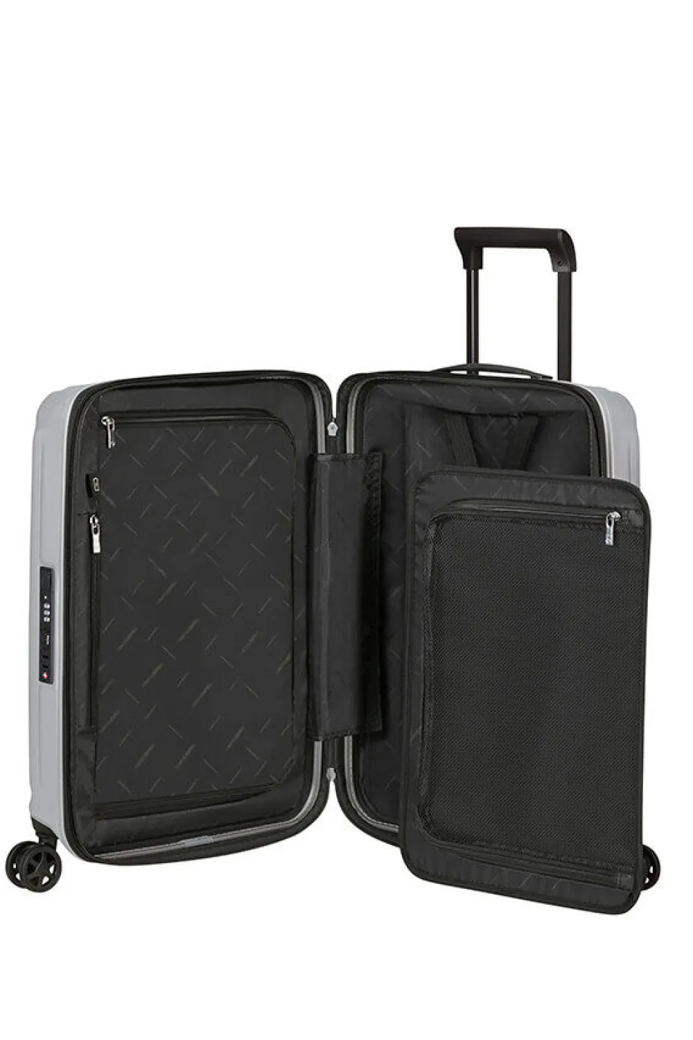 nuon_nelipyrinen_laajenne_1-21.webp Samsonite Nuon Nelipyöräinen laajennettava matkalaukku 55cm Matt Silver Online