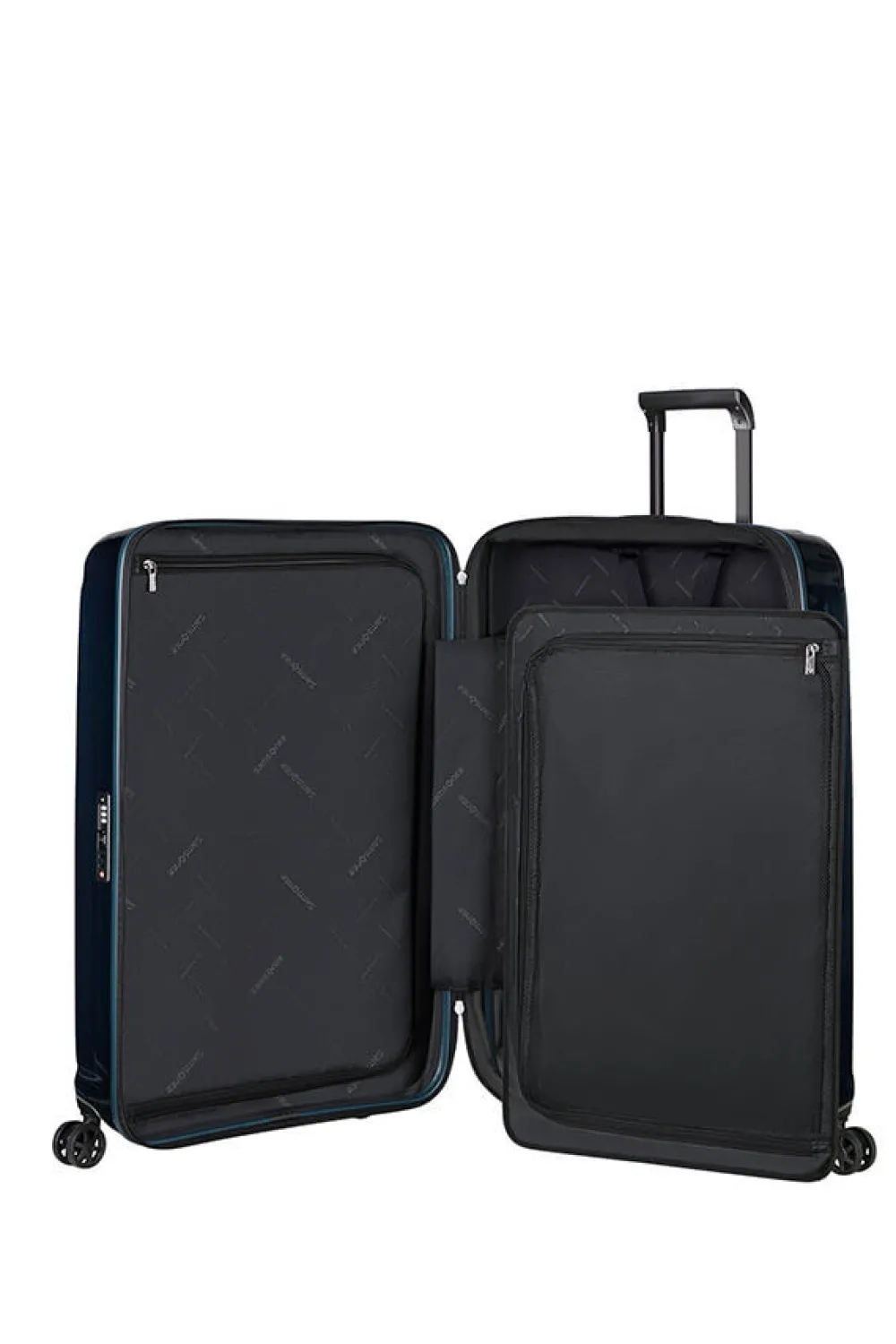 nuon_nelipyrinen_laajenne_1.webp Samsonite Nuon Nelipyöräinen laajennettava matkalaukku 69cm Metallic Dark Blue Hot