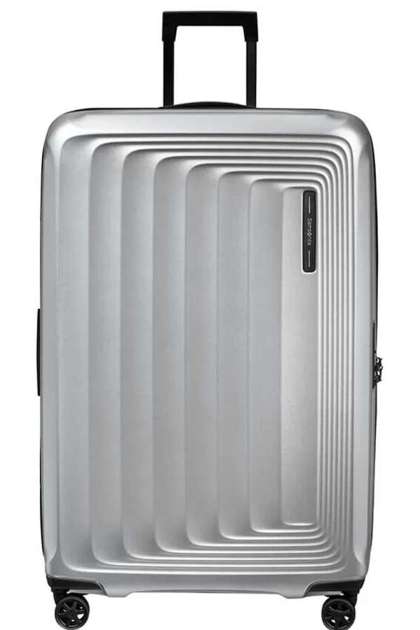 Samsonite Nuon Nelipyöräinen laajennettava matkalaukku 81cm Matt Silver Sale