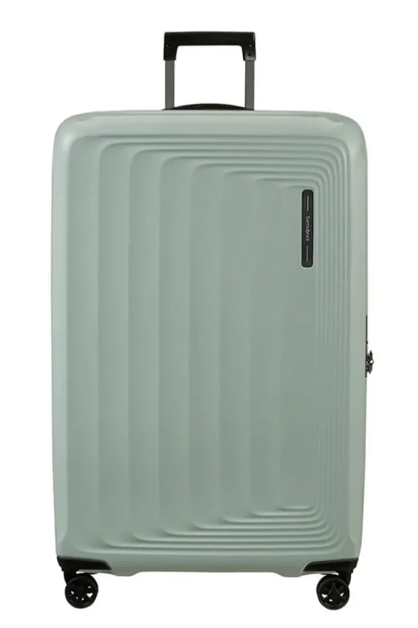 Samsonite Nuon Nelipyöräinen laajennettava matkalaukku 81cm Metallic Mineral Green New