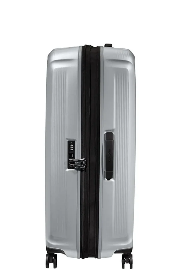 Samsonite Nuon Nelipyöräinen laajennettava matkalaukku 81cm Matt Silver Sale