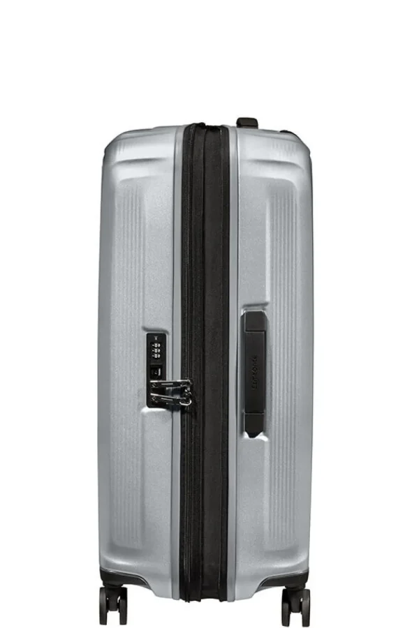 Samsonite Nuon Nelipyöräinen laajennettava matkalaukku 69cm Matt Silver Fashion