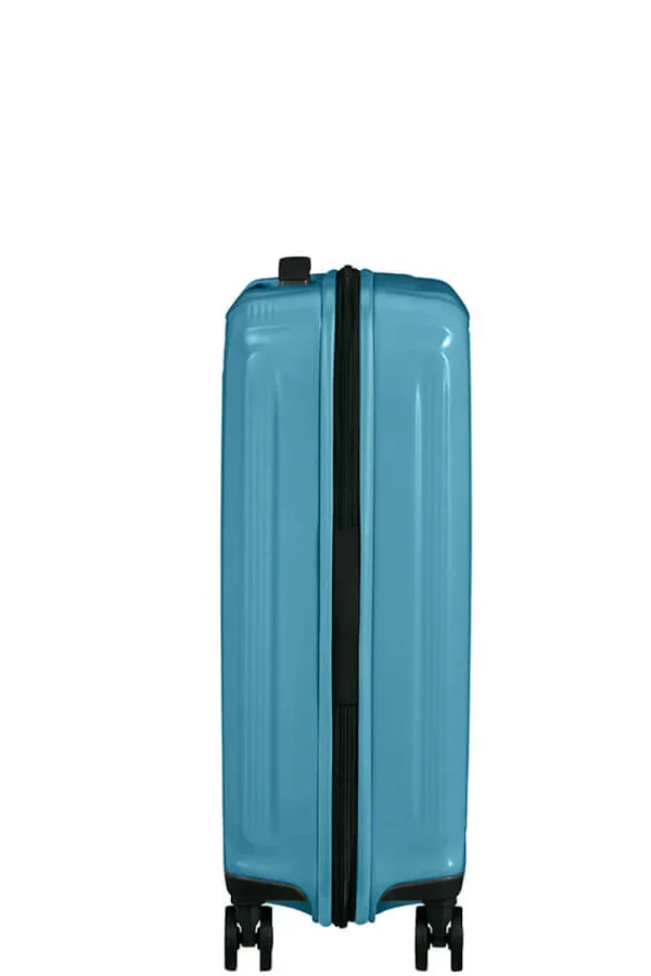 Samsonite Nuon Nelipyöräinen laajennettava matkalaukku 55cm Metallic Ocean Blue Clearance