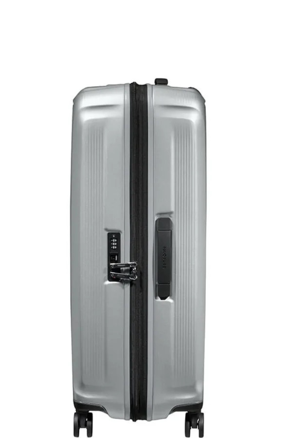 Samsonite Nuon Nelipyöräinen laajennettava matkalaukku 75cm Matt Silver Best