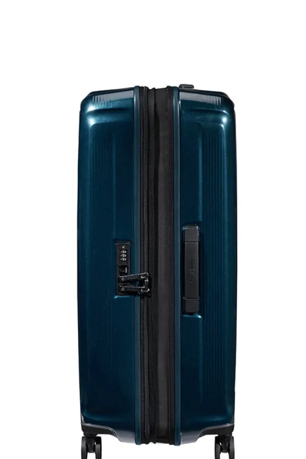Samsonite Nuon Nelipyöräinen laajennettava matkalaukku 75cm Metallic Dark Blue Clearance